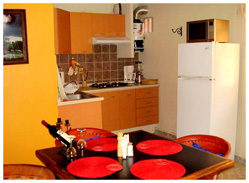Kitchen and Living Area